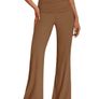 Brand New REORIA Women's Solid Color Leggings Flared Pants Gym Image 2