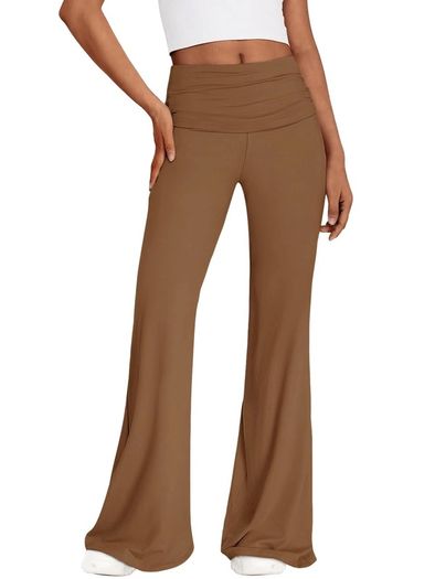 Brand New REORIA Women's Solid Color Leggings Flared Pants Gym