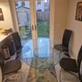 Glass Dining Table and Chairs Image 2