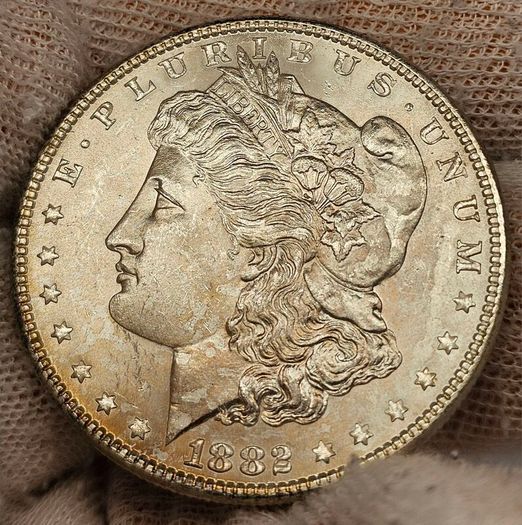 USA United States Silver 1882 Morgan Dollar Beautiful Uncirculated Lustrous Superb!