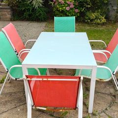 Garden table and chairs