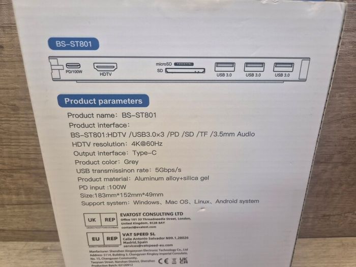 9 in 1 USB C Hub Docking Station Hdmi Stand Tablet