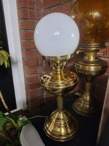antique brass lamp
