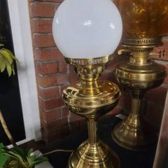 antique brass lamp