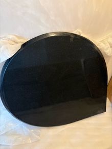 Black Teardrop Granite Hearth For Stove
