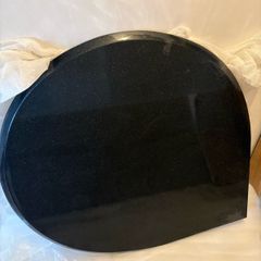 Black Teardrop Granite Hearth For Stove