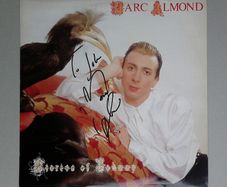 Marc Almond autographed vinyl dedicated To John