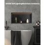Shower Niche, 33.0 x 63.5 x 10.2 cm Recessed Wall Niche With LED Strip, Heavy-duty Stainless Steel Modern Shampoo Storage Organizer Image 2
