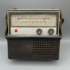 VEGA-402 B Vintage 1972 Soviet Russian Radio USSR - With Case - Untested - Prop