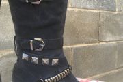 New MamZelle Suede Leather Boots, Size 41