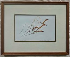 Benjamin Chee Chee, Spring Flight, Print, Signed, Framed