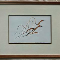Benjamin Chee Chee, Spring Flight, Print, Signed, Framed