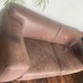 Couture Distressed Leather Brown Couch Image 3