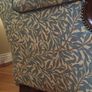 Antique Victorian Mahogany Love Seat - Upholstered in Original William Morris "Willow Bough" Woven Fabric - Arts and Craft Image 9