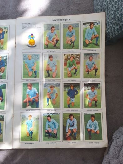 soccer stars picture stamp album 71/72