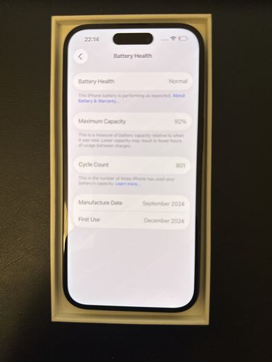Apple iPhone 16, Black, 128GB, Unlocked