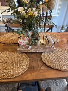 Two trays with beautiful black solid handles