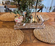 Two trays with beautiful black solid handles