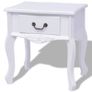 Bedside Cabinets 2 pcs MDF White Image 5