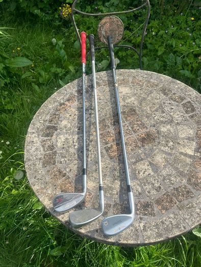 3 golf clubs