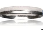 Gents heavy platinum band ring