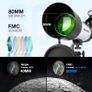 Professional Astronomical Telescope, 500x80mm HD Magnification Telescope + Adjustable Tripod + Star Finder For Astronomy Image 3