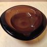 Brown Glass Ashtray Image 2
