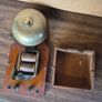 vintage wood-cased block bell or electric alarm bell Image 6