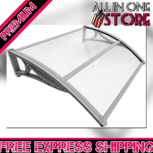 Front Door Canopy Outdoor Awning, Rain Shelter for Back Door, Porch, Patio, Window, 100 x 80 cm (FREE SHIPPING)