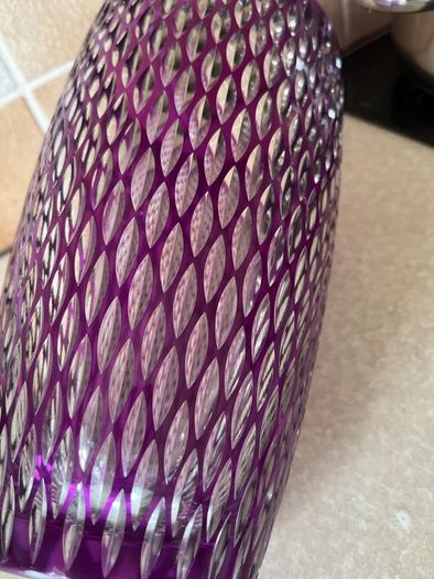 Large Purple Galway Amethyst Crystal Vase