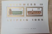 East Germany 1965 Souvenir Sheet No. 24 "Intermess III Leipzig 1965", mint/MNH - free standard postage