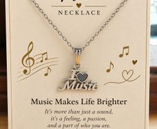 I Love Music necklace