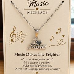 I Love Music necklace