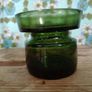 Candlestick,  Dansk Green glass, Danish candleholder Image 2