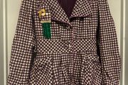 Fornarina Coat / Jacket houndstooth pattern. Size M