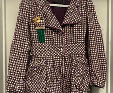 Fornarina Coat / Jacket houndstooth pattern. Size M