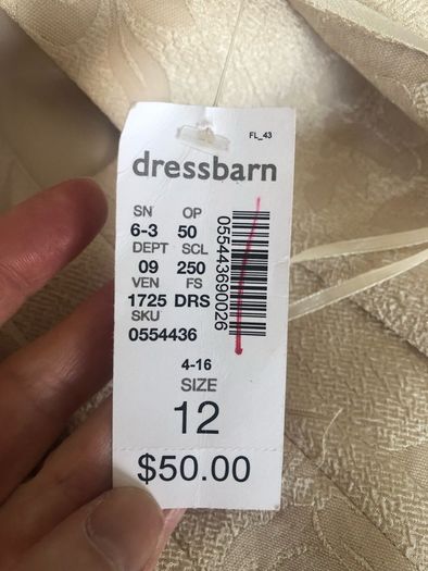 Cream occasion dress - sz 14