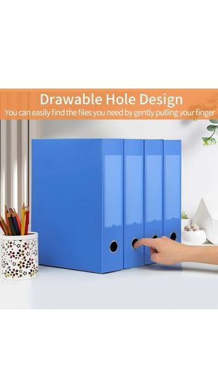 Black A4 Plastic File Boxes (6)
