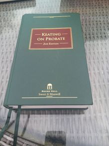 Keating on Probate, Albert Keating, hardback book, D18 post 7e