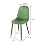 4 x dining chairs sage colour Image 5