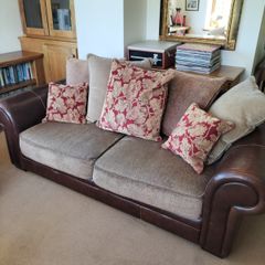 Pair of Couches + Cushions Set