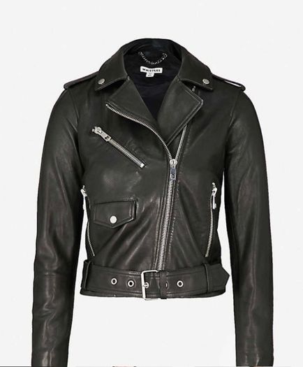 Whistles leather biker jacket