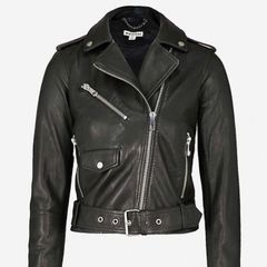 Whistles leather biker jacket