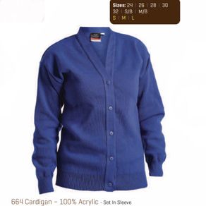 Hunter Knitwear School Cardigan, Size 7-8 Years, 28