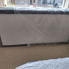 Single divan base with 2 pull out drawers  NEW, slight damage to one drawer when it was being transported