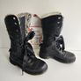 Triumph Aimilita Dr Martens fur fleece lined FL black mid calf boots UK5 EU38 Image 4
