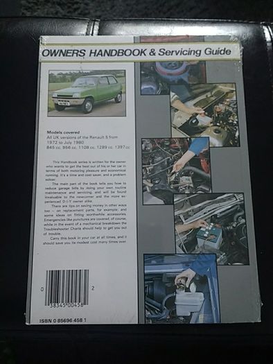 Renault 5 Owner's Handbook - New