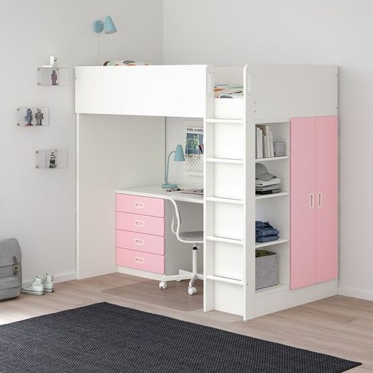 Loft Bed with Desk