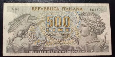 500 Lire (Aretusa) 1966 Italy