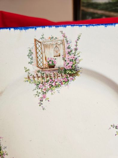 Antique plate Coronet Ware Parrott Company Burslem